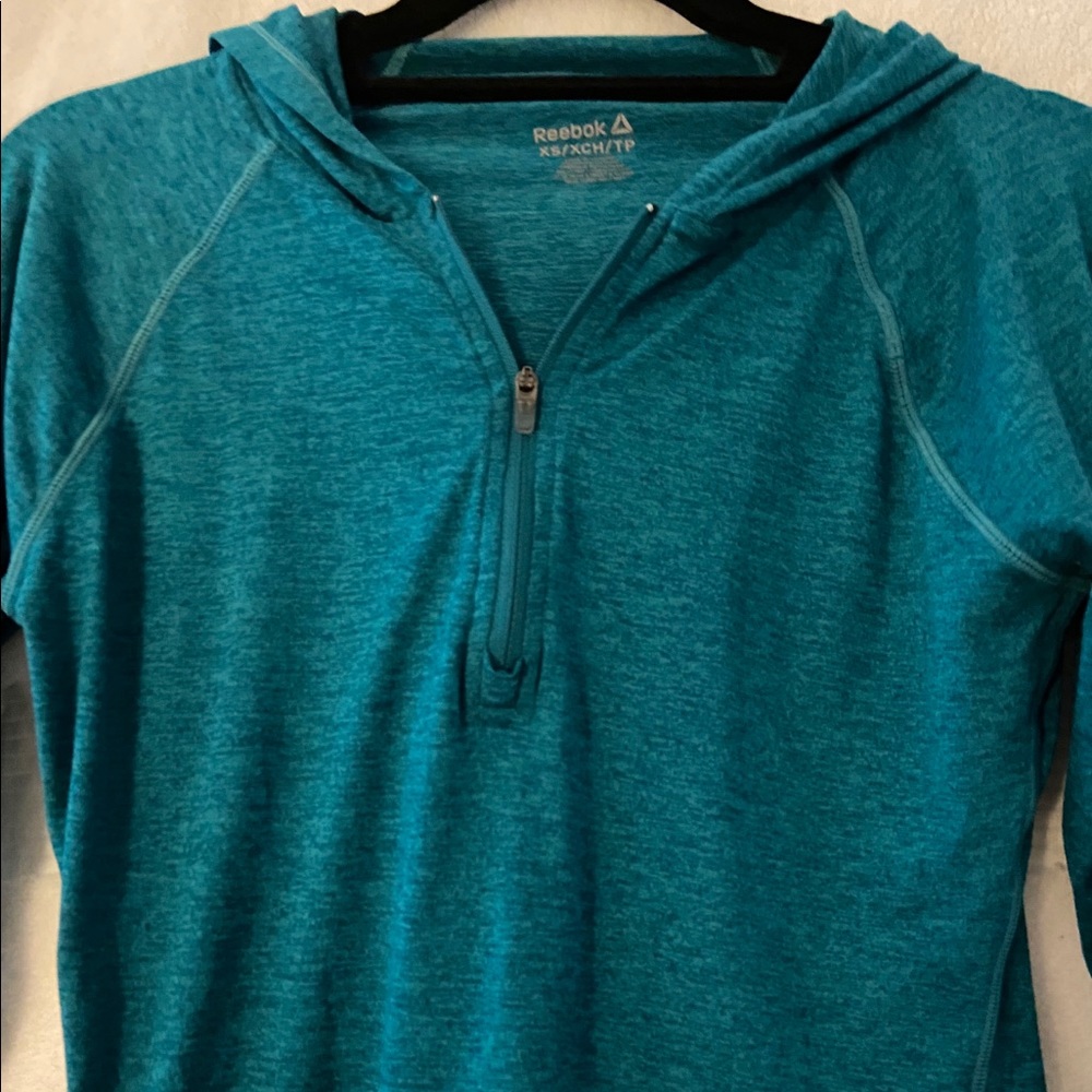 Reebok Teal Quarter Zip - size XS